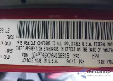 2010 Dodge Nitro Heat из США, поврежденный, VIN 1D4PT4GK7AW156915